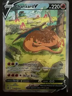 Charizard V SWSH260 Sword & Shield Promo Cards Sleepy Charizard SWSH - Image 1