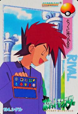 Pokemon Card Gary 134 Bandai Carddass Anime Collection 1998 Japanese F4192 - Image 1