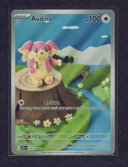 Pokemon TCG Audino 151/086 Rare Illustration Card, Sv11b: Black Bolt - Image 1