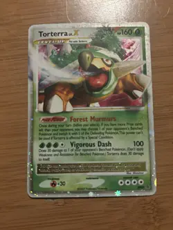 Torterra LV.X DP09 Diamond and Pearl Holo Pokemon Card Mod Play Condition - Image 1