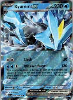 Pokemon TCG - Kyurem ex 028/086 Double Rare - S&V Black Bolt - Near Mint - Image 1