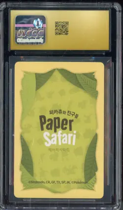 2022 Pokemon Korean Playing Cards Paper Safari Team Rocket CGC 10 PRISTINE - Image 2