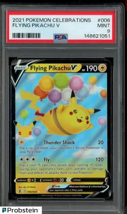 #1 2021 Pokemon Celebrations #006 Flying Pikachu V PSA 9 MINT - Image 1