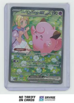 2025 Pokemon Journey Together Special Illust. Rare Holo Lillie's Clefairy ex - Image 1