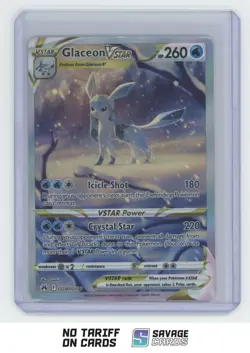 2023 Pokemon SWSH Crown Zenith Full Art Glaceon VSTAR #GG40/GG70 - Image 1