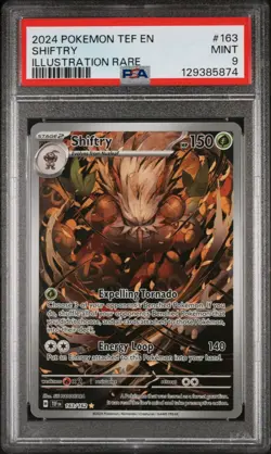 2024 POKEMON TEF EN-TEMPORAL FORCES ILLUSTRATION RARE #163 SHIFTRY PSA 9 - Image 1