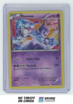 2013 Pokemon Black & White Legendary Treasures Holo Mewtwo #53/113 - Image 1