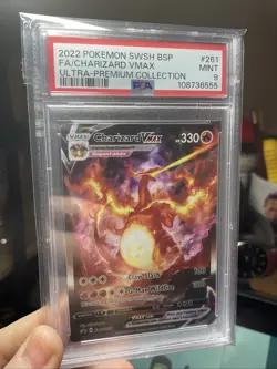 2022 POKEMON SWSH BLACK STAR PROMO #261 FULL ART/CHARIZARD VMAX PSA 9 Nintendo! - Image 1