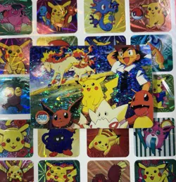 Pokemon Charizard Vintage Pocket Monsters Vending HOLO Prism Sticker 99 Nintendo - Image 4