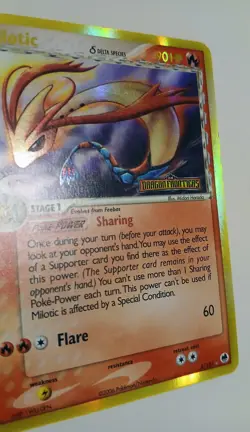 Milotic 5/101 Pokemon EX Dragon Frontiers Stamped Reverse Holo Rare LP - Image 3