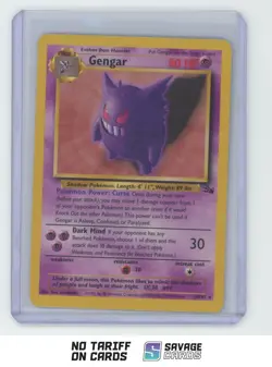 1999 Pokemon Classic Fossil Gengar #20/62 - Image 1