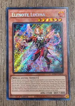 Yu-Gi-Oh! "ELFNOTE LUCINA" BPRO-EN010 1st Edition, Secret Rare NM Just pulled - Image 1