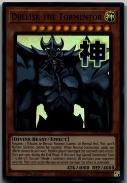 Obelisk the Tormentor Ultra Rare Rarity Collection 5 RA05-EN129 LP - Image 1