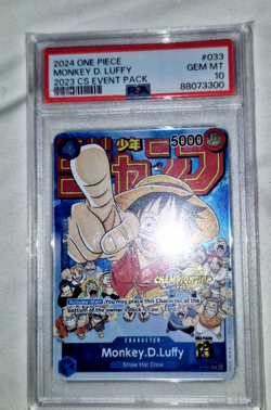 PSA 10 2024 ONE PIECE CHAMPIONSHIP 2023 (CS) EVENT PACK #033 MONKEY D. LUFFY - Image 3