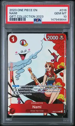 2023 ONE PIECE GIFT COLLECTION 2023 #016 NAMI PSA 10 - Image 1