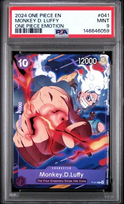 2024 ONE PIECE PROMOS ONE PIECE EMOTION #041 MONKEY D. LUFFY PSA 9 - Image 1