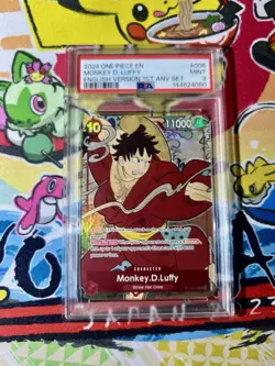 Monkey.D.Luffy Super Rare Foil ST10-006 One Piece 1st Anniversary PSA 9 - Image 1