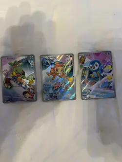First Partner Illustration Collection - Full Set - Gen 4 Starters - Pokemon TCG - Image 1