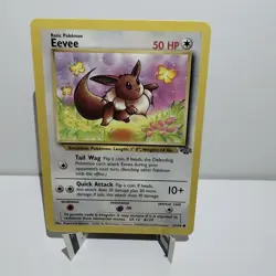 Pokemon Eevee 51/64 Jungle 50 HP Common Regular 1st Edition 1999 English - Image 1
