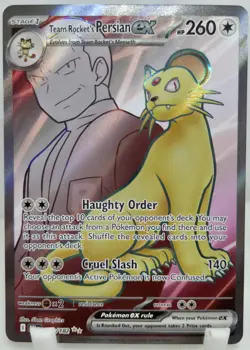 Team Rocket's Persian ex 219/182 Destined Rivals Pokemon NM/M Pack Fresh - Image 1