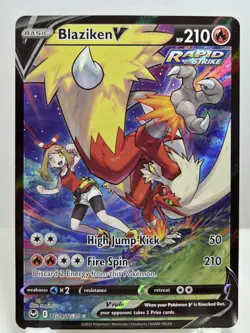Pokemon Blaziken V Ultra Rare Silver Tempest TG14/TG30 NM/M Unplayed Pack Fresh - Image 1