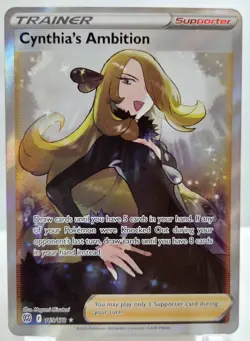 Cynthia's Ambition Full Art 169/172 Brilliant Stars Pokemon NM/M Unplayed - Image 1