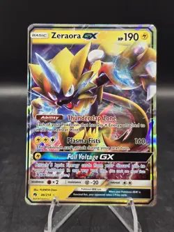 Pokemon TCG Zeraora GX 86/214 Sun & Moon - Lost Thunder Ultra Rare Holo NM - Image 1