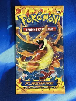 Pokemon TCG 2014 XY Flashfire Booster Pack Sealed Charizard Art XY Nm M - Image 1