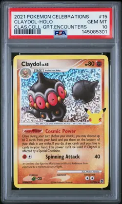 2021 POKEMON CELEBRATIONS CLASSIC COLL #15 CLAYDOL-HOLO PSA 10 - Image 1