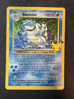 Blastoise 2/102 Celebrations: Classic Collection Holo Pokemon - Image 1