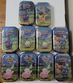 LOT of (10) Pokemon Ascended Heroes Mini Tins * 1 Complete Full Art Tin Set - Image 1
