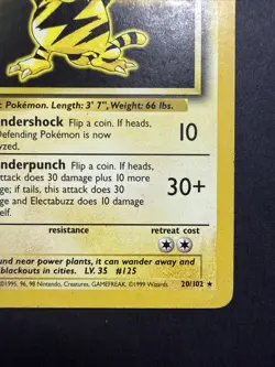 Electabuzz 20/102 Base Set - Rare Pokemon - Image 4