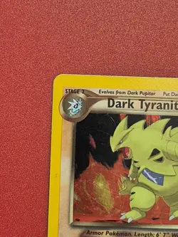 Pokemon TCG Dark Tyranitar Neo Destiny Holo Rare 11/105 HP Heavily Played - Image 3