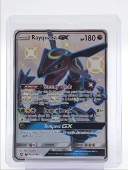 RAYQUAZA GX 2019 POKEMON S & M ALT ART JUMBO PROMO HOLO 177A/168 Q1048 - Image 1