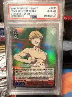 Weiss Schwarz Devil Hunter Denji (SR) - Chainsaw Man CSM PSA 10 - Image 1