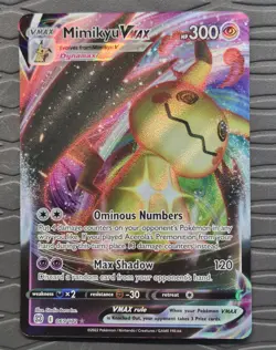 Mimikyu VMAX 069/172 Brilliant Stars Holo Pokemon Card - Image 1
