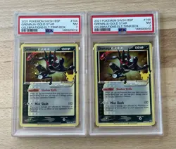Pokemon Greninja Gold Star Celebrations SWSH144 BSP PSA 7 NM Cards - Image 1