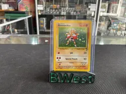 Hitmonchan NM LP Base Set 2 Holo 8 Swirl Rare Pokemon Card WOTC 2000 8/130 - Image 1