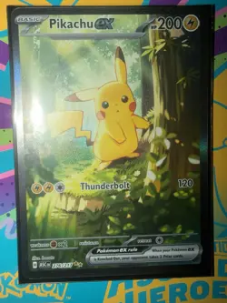 Pokemon Pikachu EX Holo Rare 276/217 Thunderbolt 200 HP ASC Set Card - Image 1