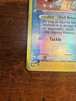 Pokemon TCG Squirtle Team Magma vs Team Aqua Reverse Holo Card 46/95 HP-DAMAGED - Image 5