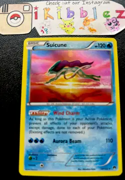 Suicune 30/122 Holo Rare Sunset Artwork Pokemon Card. Free Tracked Shipping. NM - Image 1