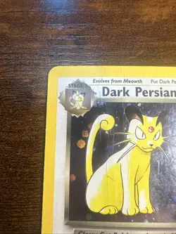 Pokemon TCG Dark Persian Promo 1999-2000 #17 Rare Holo Card HP-DAMAGED - Image 2