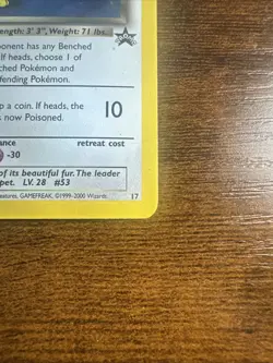 Pokemon TCG Dark Persian Promo 1999-2000 #17 Rare Holo Card HP-DAMAGED - Image 4