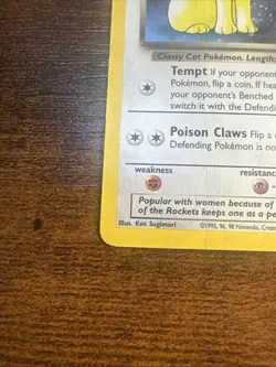 Pokemon TCG Dark Persian Promo 1999-2000 #17 Rare Holo Card HP-DAMAGED - Image 5