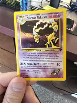 Pokemon Alakazam Sabrina's 16/132 Holographic Rare Gym Challenge TCG Card - Image 1