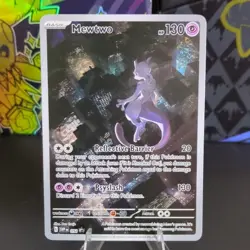 Pokemon TCG Mewtwo 052 Scarlet & Violet Promo Holo Full Art Card 2023 NM - Image 1