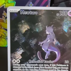 Pokemon TCG Mewtwo 052 Scarlet & Violet Promo Holo Full Art Card 2023 NM - Image 2