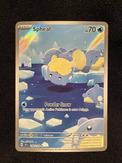 Pokemon Spheal TCG Illustration Rare Holo Card 199/191 S&V Surging Sparks Nm - Image 1