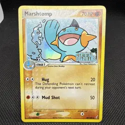Pokemon Card - Marshtomp 38/100 Crystal Guardians Reverse Holo 🪨 - Image 1