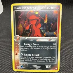 Pokemon Card - Dark Magcargo Team Rocket Returns 38/109 Reverse Holo Stamped - Image 1